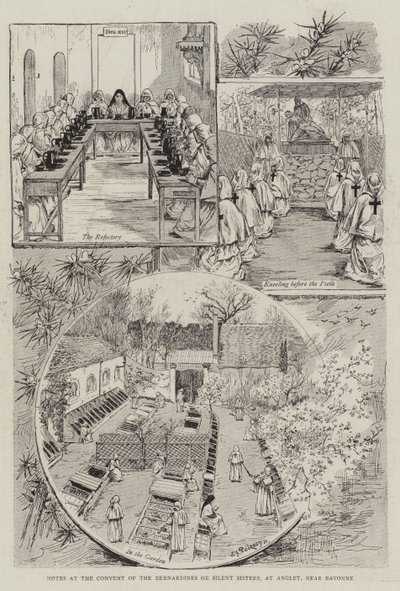 Notes at the Convent of the Bernardines or Silent Sisters, at Anglet, near Bayonne by Victor Armand Poirson